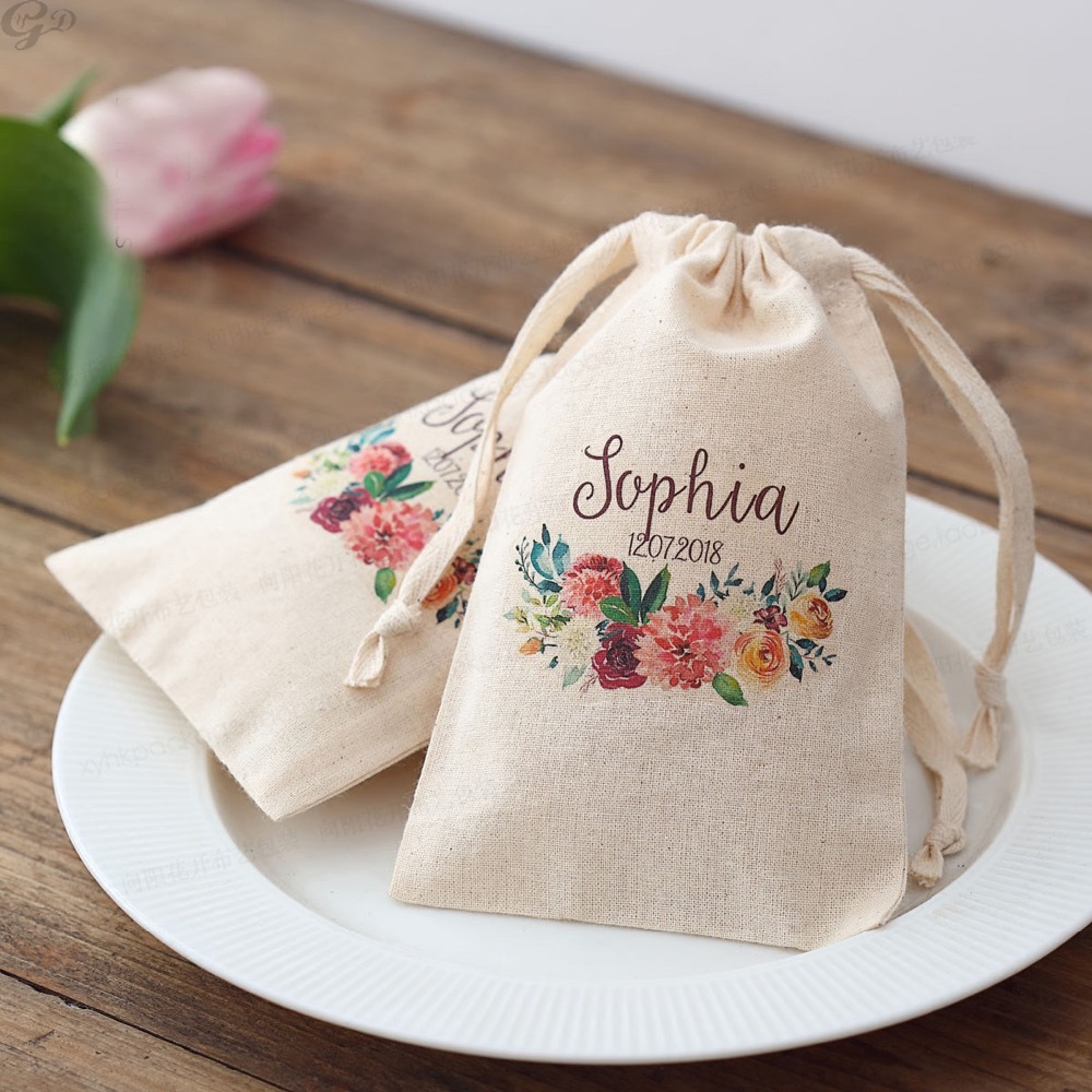 Baby Food Logo - 100 stuks aangepaste naam logo bruiloft