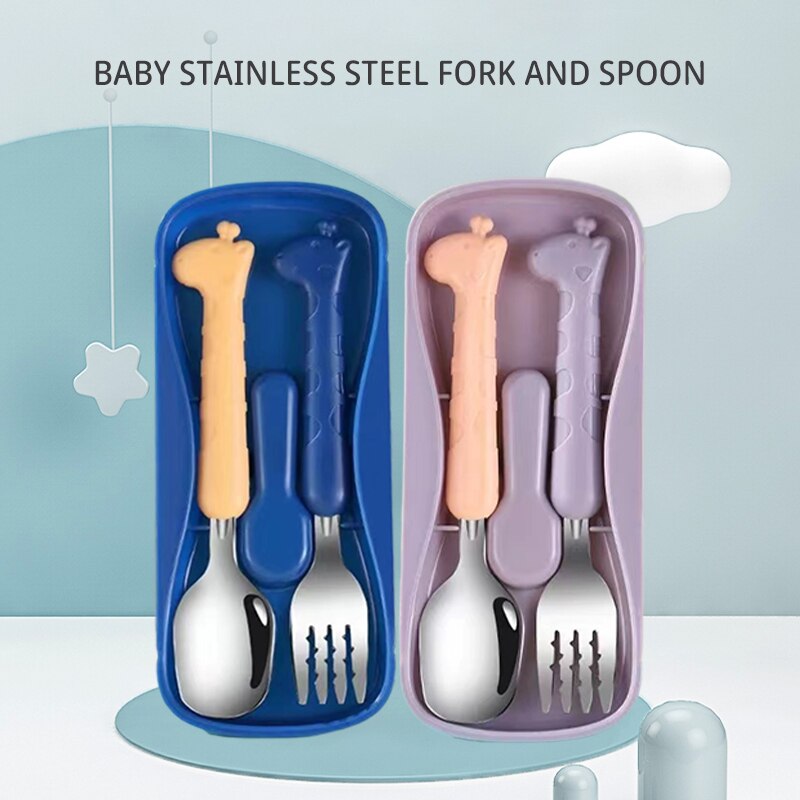 Baby Food Grater - 2PCS Kinderservies 304 Food Grade roestvrijstalen
