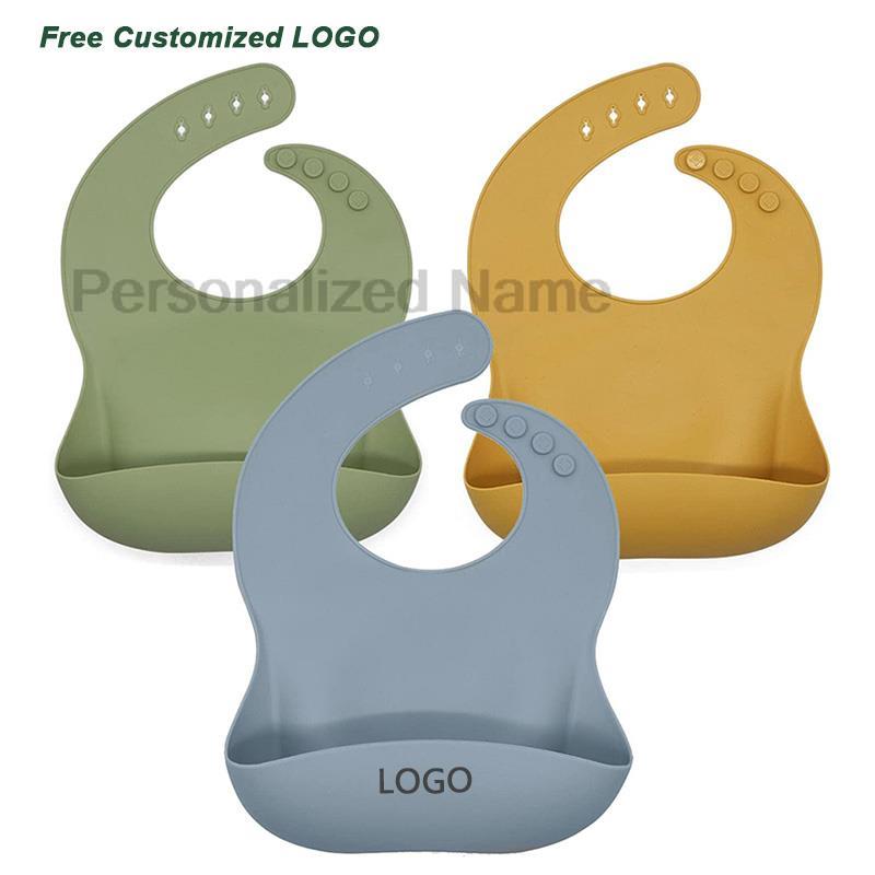 Baby Food Logo - Siliconen babyslabbetje voor baby's en peuters