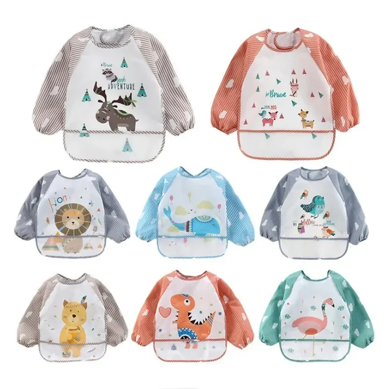Bib Long Sleeve - 1/2 Stuks Baby Lange Mouw Sjaal
