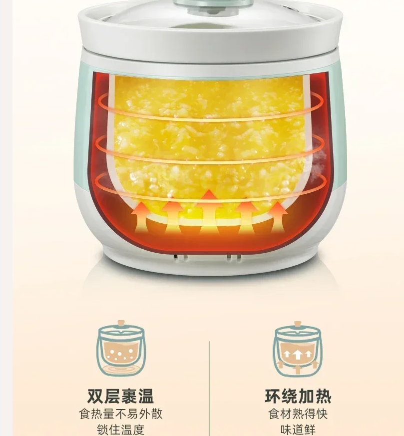 Baby Food Brand - Bear Brand Mini Keramische Stoofpot 220V