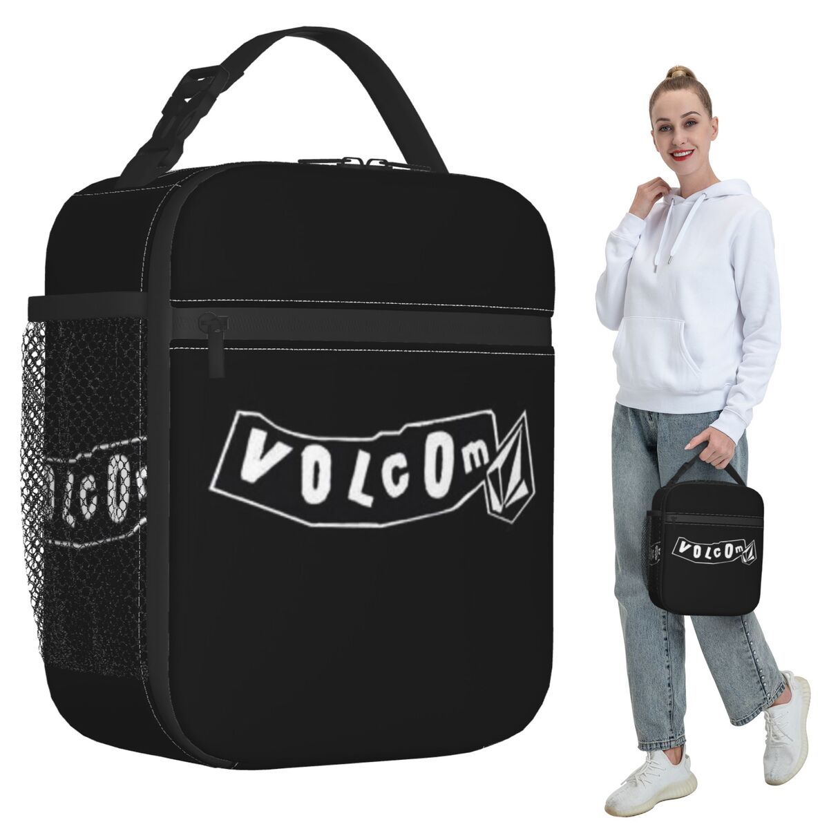 Baby Food Logo - V-Volcom Logo geïsoleerde lunchtas voor kinderen