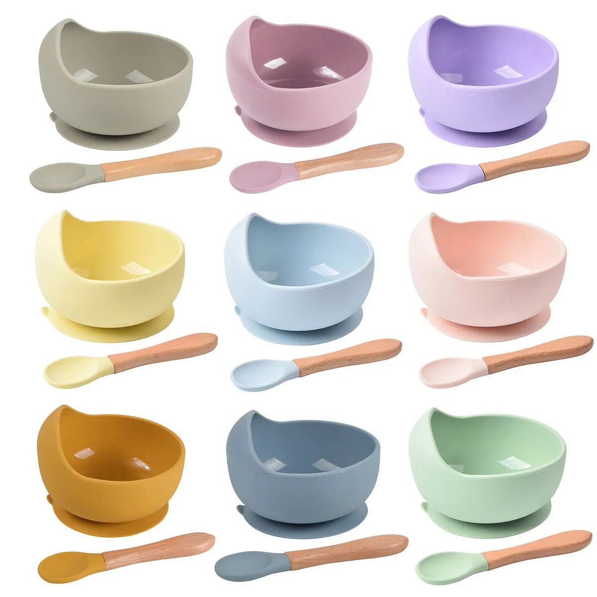Baby Food Grater - 2 Stuks Siliconen Baby Voeding Kom