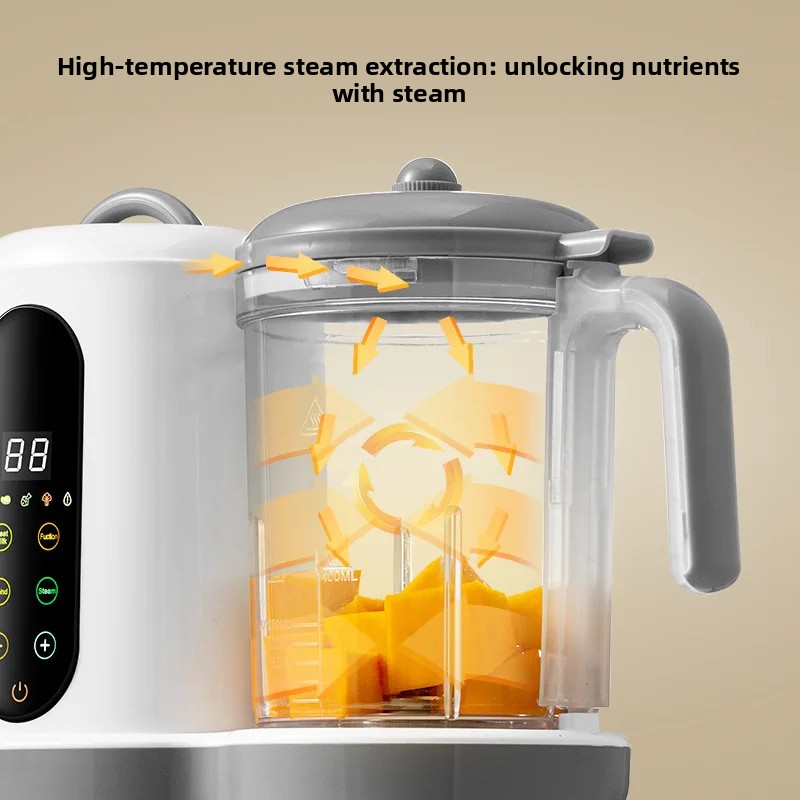 Baby Food Maker All In One - Alles-in-één babyvoedselmaker, stoomblender, automatische functie, fruit-,