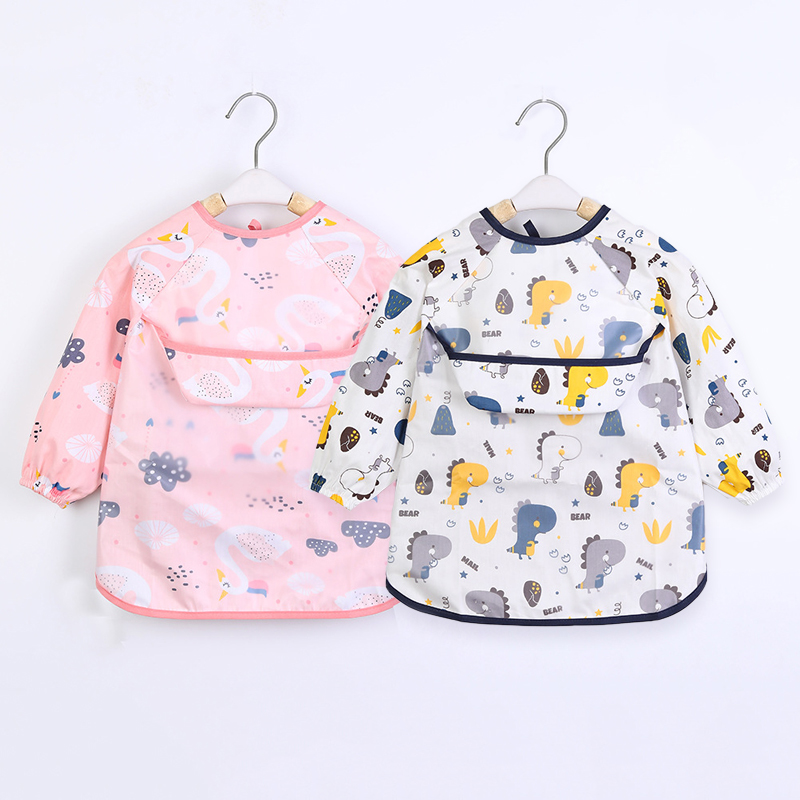 Bib Long Sleeve - Kinderslabbetjes Peuter Waterdichte sjaal Schort met