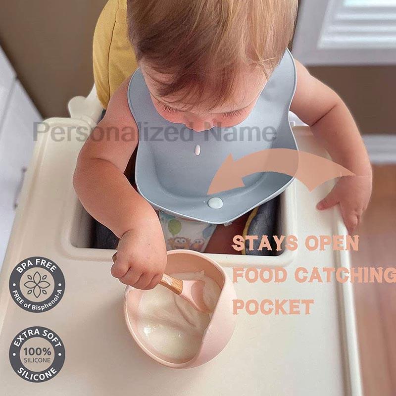Siliconen babyslabbetje voor b - Baby Food Logo recensie en prijs