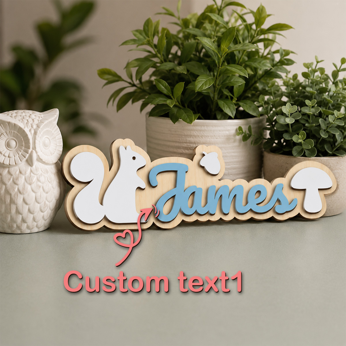 1 stuk gepersonaliseerd houten - Baby Food Brand recensie en prijs