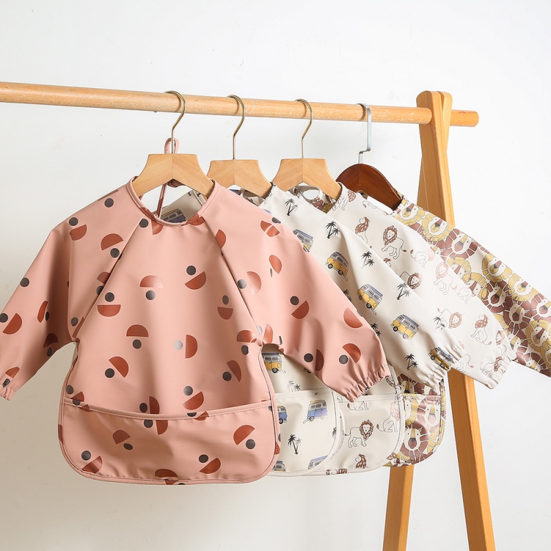 PU-omkeerbaar slabbetje met la - Bib Long Sleeve recensie en prijs