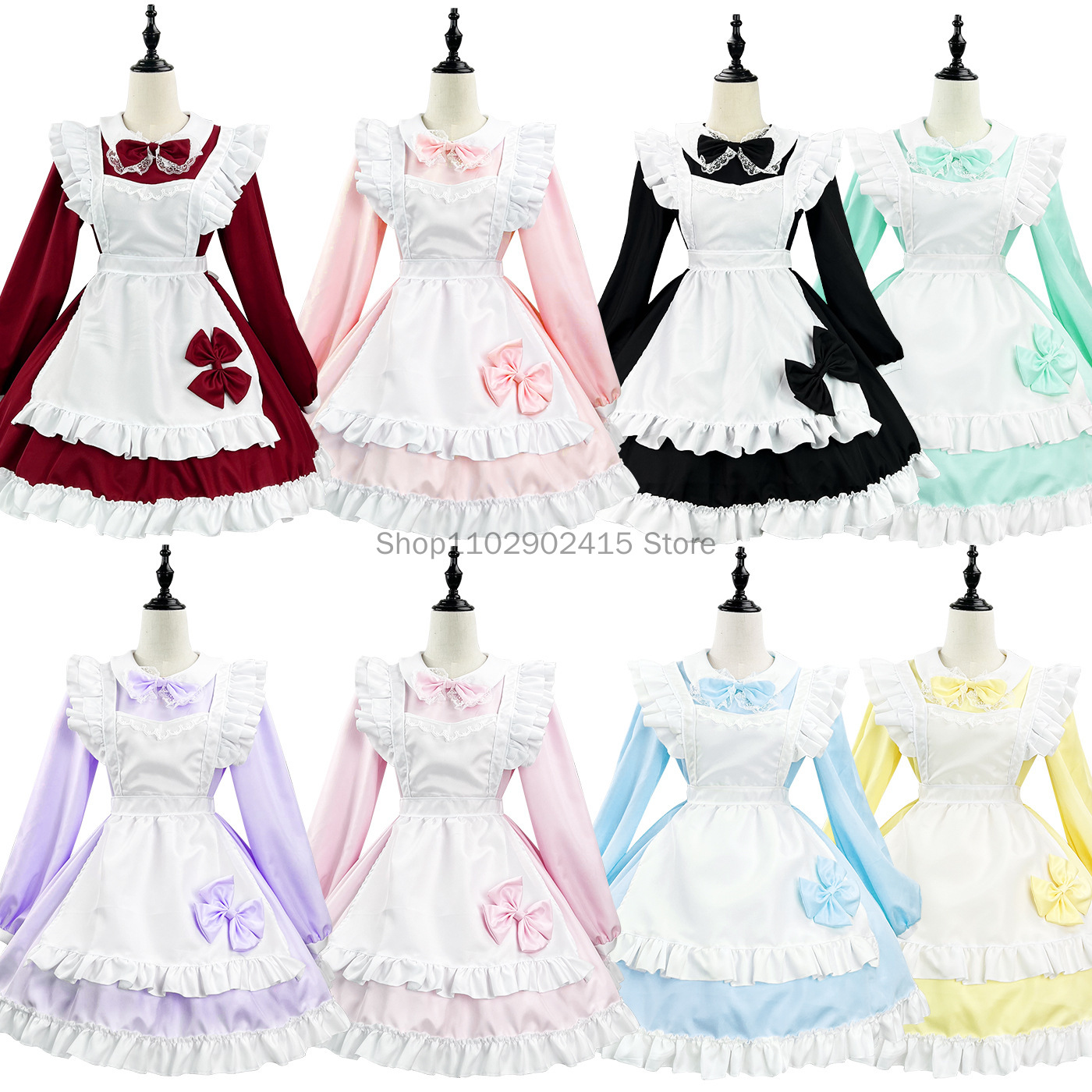 Japanse Meid Cosplay Schattige - Bib Long Sleeve recensie en prijs