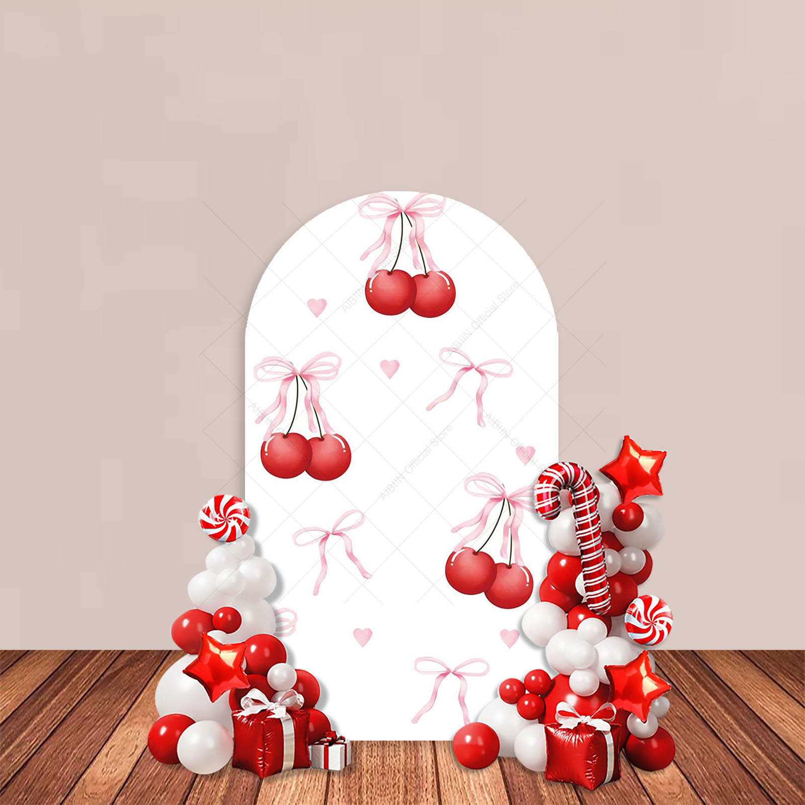 Cherry Bow Merry Christmas Arc - Baby Xmas Food recensie en prijs