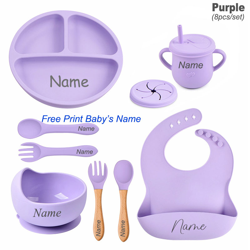 8-delige siliconen serviesset  - Baby Food Logo recensie en prijs
