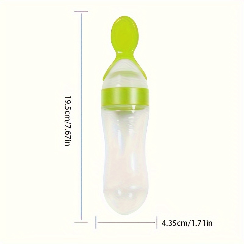 Siliconen babyfles met lepel,  - Baby Food Dispenser recensie en prijs