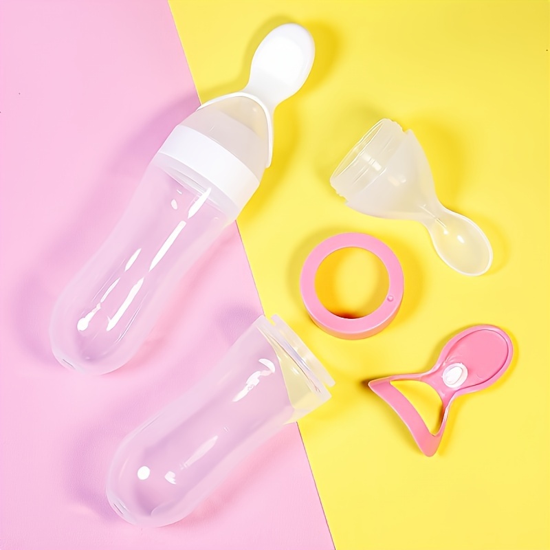 Siliconen babyfles met lepel,  - Baby Food Dispenser recensie en prijs