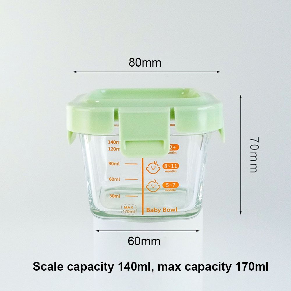 Nieuwe 170 ml voedsel opbergdo - Baby Food Glass recensie en prijs